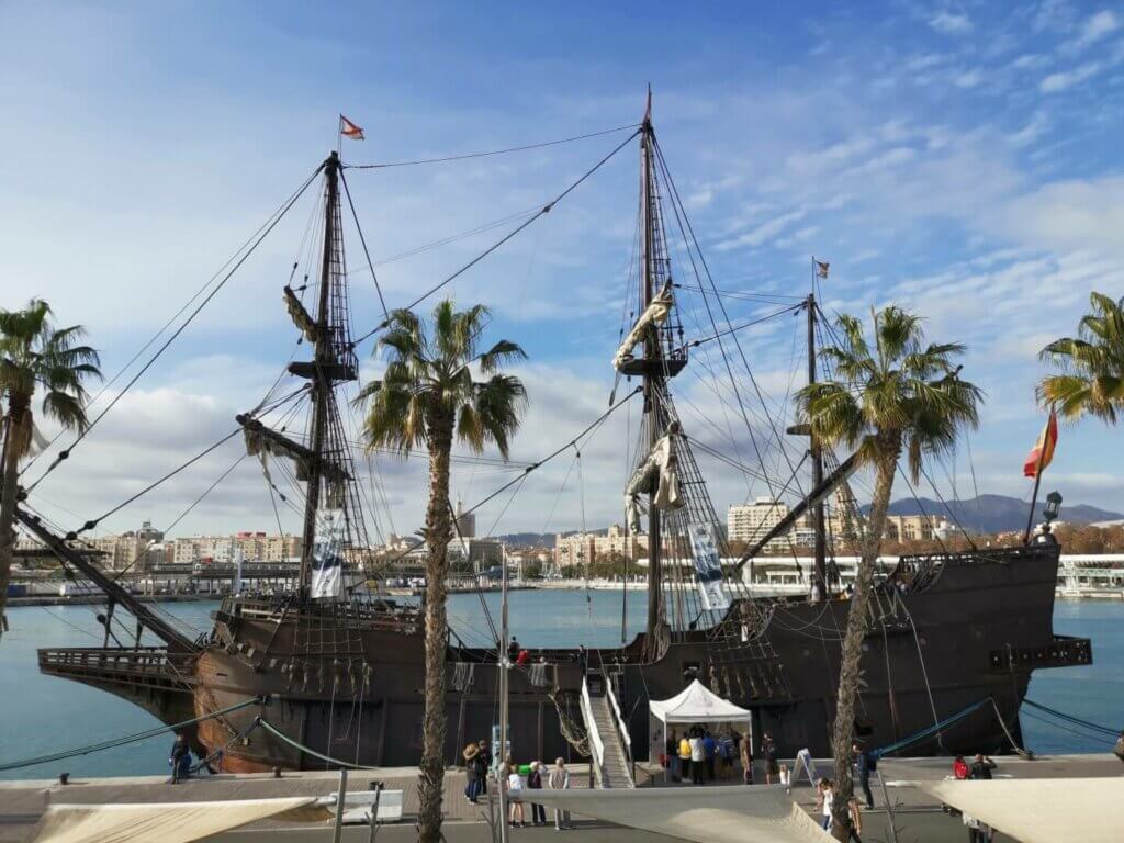 Museumsschiff in Málaga