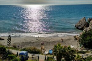 Playa del Carabeo in Nerja